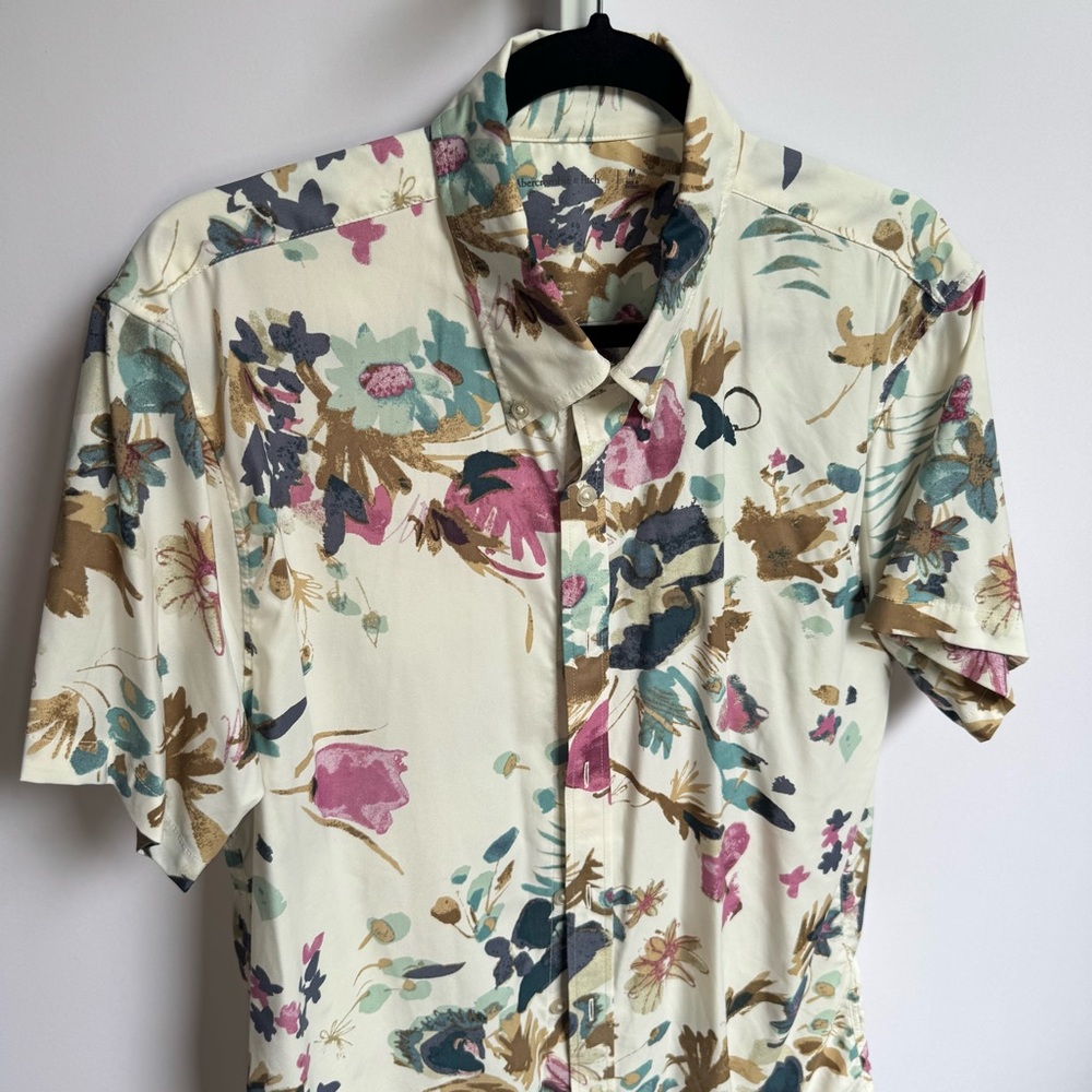 Abercrombie & Fitch Multicolor Floral Men's Shirt